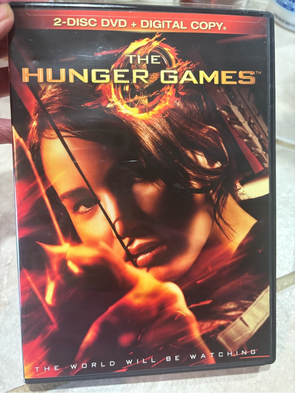 The Hunger Games DVD - Fiery Orange Cover